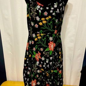 Sleeveless Tiered Floral-Print Swing Dress